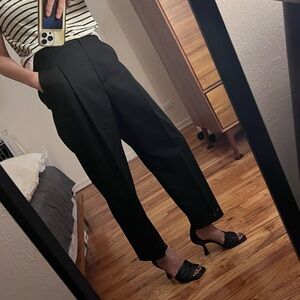 Maje Black Cropped Women's Pants